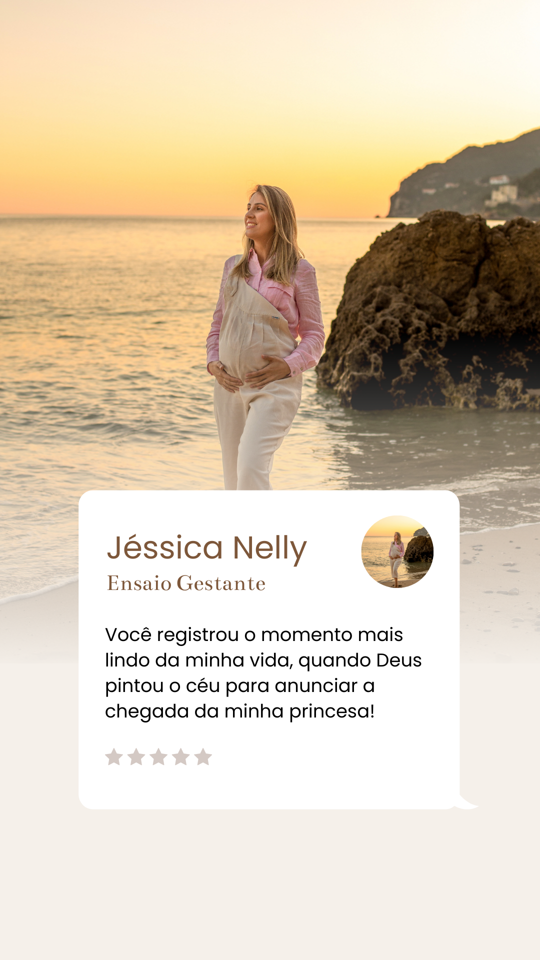 depoimento jessica nelly ensaio gestante